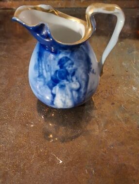 Antique " Babes In The Woods" Royal Batreuth Creamer